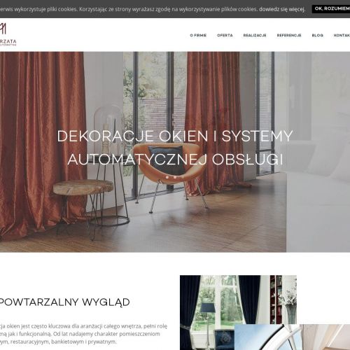 Dekoracja okien sal bankietowych - Poznań