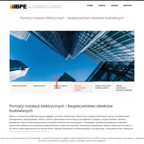 Badania termowizyjne instalacji elektrycznej w Łodzi