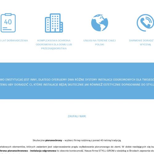 Warszawa - ochrona piorunochronowa wielkopolska