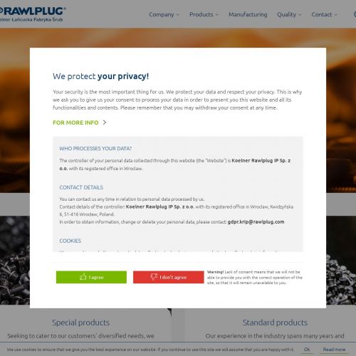 Producent nakrętek - łańcut