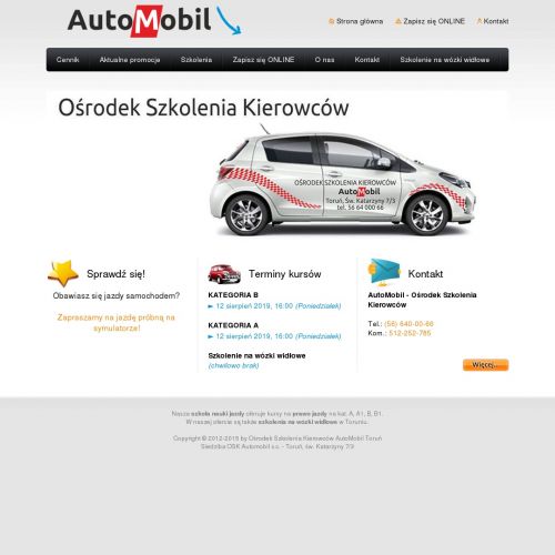 Nauka jazdy - Toruń