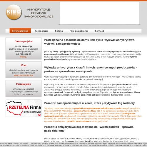 Posadzki anhydrytowe - Lubliniec