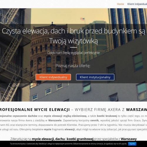 Mycie fasad szklanych - Warszawa