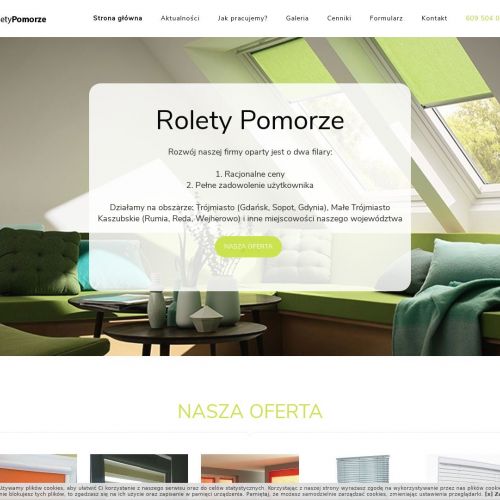 Kartuzy - rolety rzymskie