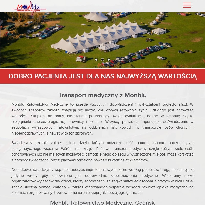 Wynajem ambulansu - Gdynia