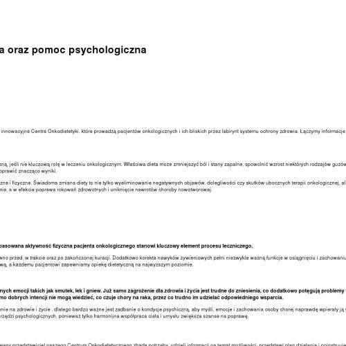 Psycholog onkologiczny online w Bydgoszczy