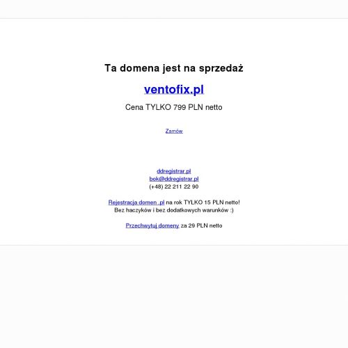 Tarnów - wentylacja mechaniczna