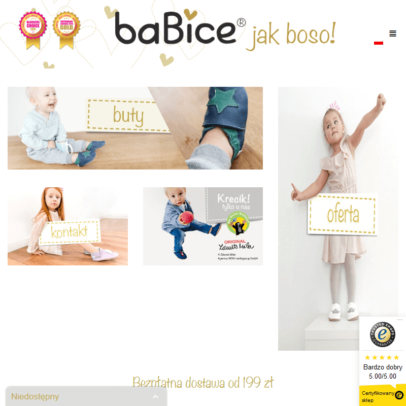 Skórzane obuwie dziecięce