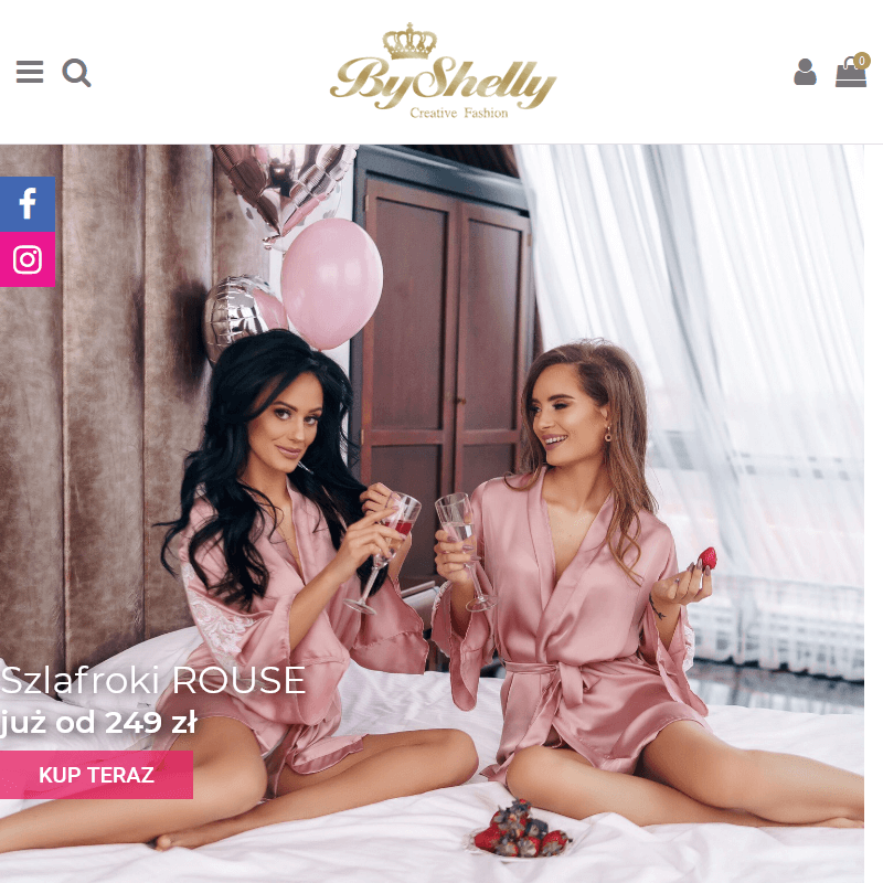 Szlafrok satynowy z hatem