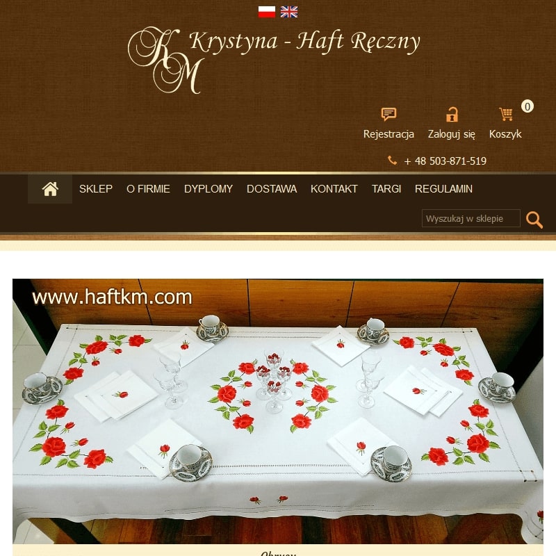 Serwety z koronką szydełkową