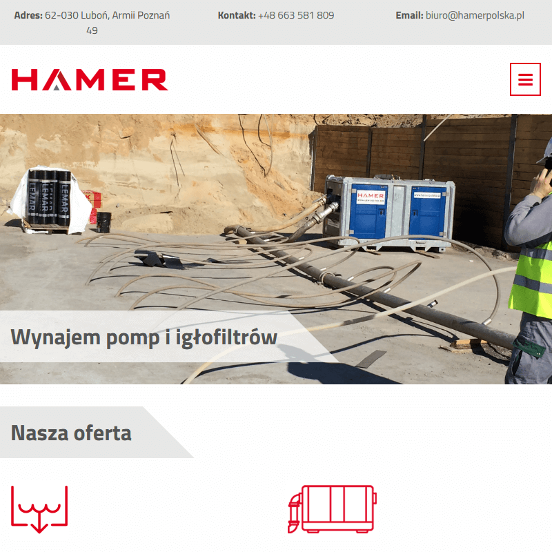 Poznań - igłofiltry cena wynajmu