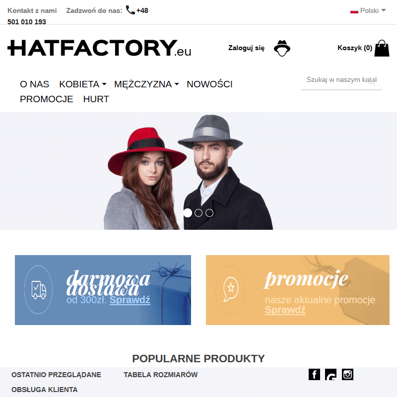 Kaszkiet męski w Warszawie