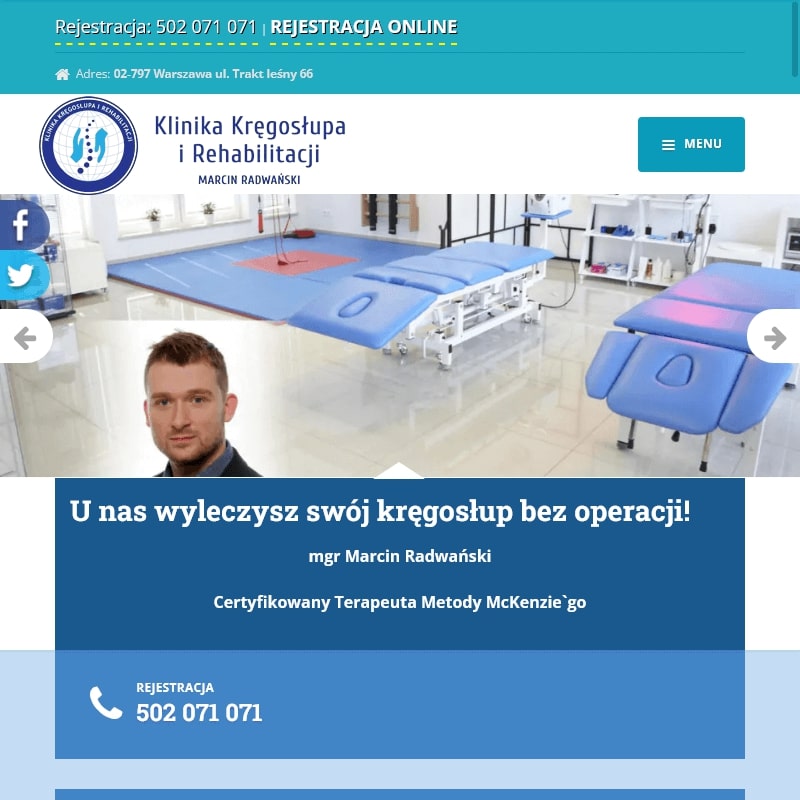 Warszawa - nieoperacyjne leczenie skoliozy u dorosłych