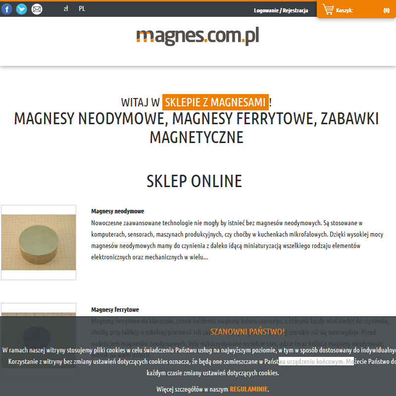 Kolorowe magnesy neodymowe - łódź