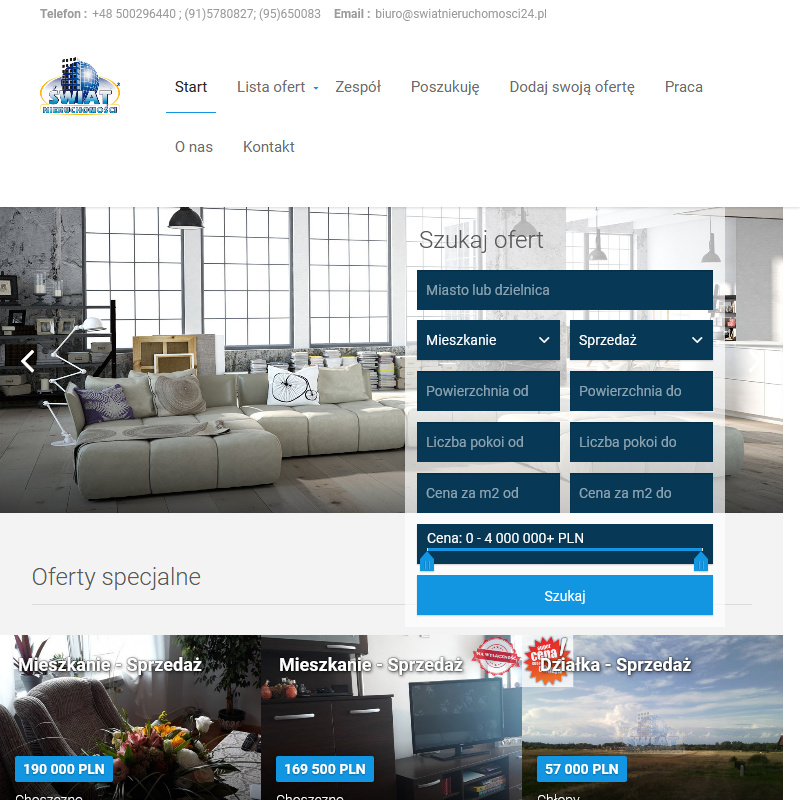 Świat nieruchomości wynajem w Choszcznie