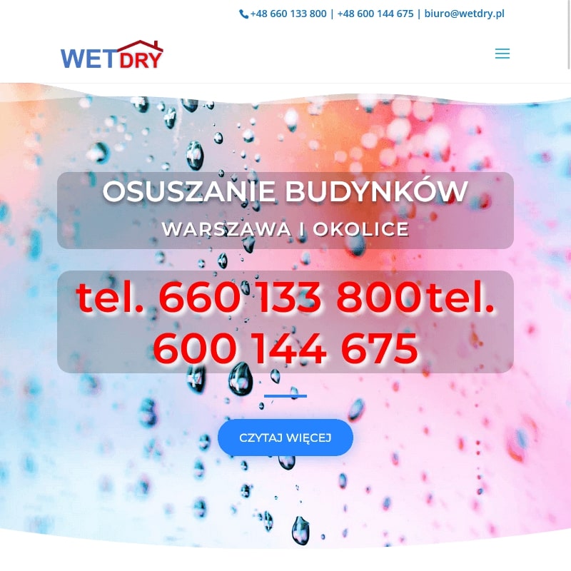 Wynajem osuszacza w Warszawie